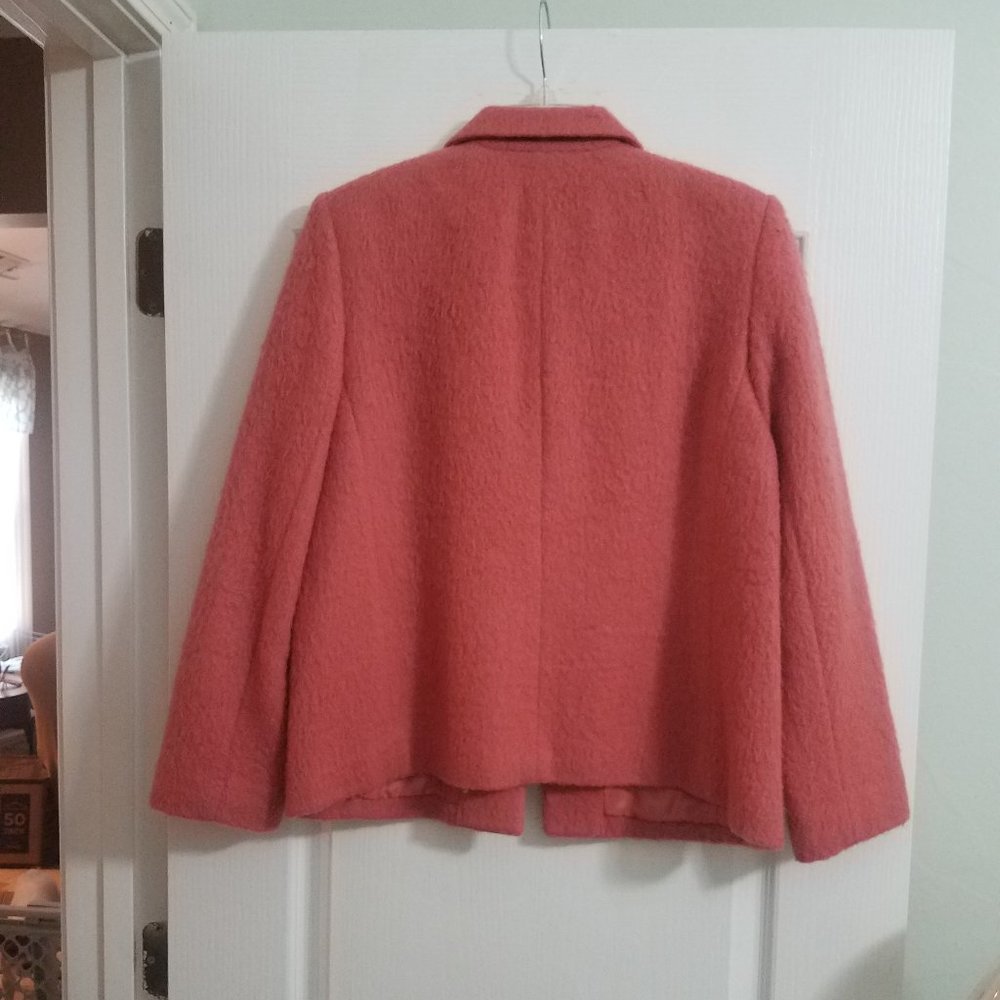 Vintage Josephine Chaus Mohair Wool Peach Jacket EUC - Picture 2 of 4